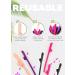 15pcs Bachelorette Straws and Confetti Pack - Crazy Hen Night Straw - Funny Drinking Straws - Bachelorette Party Drinking Straws - Straws Party Pack - Buy Online on SooperMarket.com