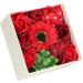 Simulation Flower Bath Soap Women Exquisite Flower Soap Gift Box for Birthday Valentines Day Christmas for Her Women Teens Girls Mom Birthdays (Red) - Buy Online on SooperMarket.com