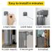 Retractable Baby Gate Mesh Baby Gate or Mesh Dog Gate 33" Tall Extends up to 55" Wide Child Safety Gate for Doorways  Stairs  Hallways  Indoor/Outdoor(Grey 33"x55" Gray 33x55 Inch - Buy Online on SooperMarket.com