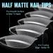 Buy TOMICCA Short Almond Nail Tips - 504Pcs Soft Gel 12 Sizes Pre-Shaped Half Matte Clear Gelly Tips for DIY Nail Extensions & Salon Use - International Shipping Available - Buy Online on SooperMarket.com
