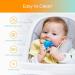 CHILLAX Fruit Feeder Pacifier Teether Toys - Set of 2 | Non-BPA Silicone Teethers for Babies | Easy-to-Grip & Dishwasher-Safe | Ideal for Infants 6+ Months | 4.15x2.03 - Buy Online on SooperMarket.com