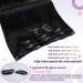 Laavoo 50cm Clip-In Hair Extensions - 105g Real Remy Human Hair #1 Black 7 Pcs for Full Volume - Buy Online on SooperMarket.com