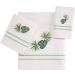 Avanti Linens Viva Palm Collection White Embroidered Fingertip Towel - Soft & Absorbent Cotton - Buy Online on SooperMarket.com