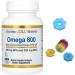 Omega 800 Ultra-Concentrated Omega-3 Fish Oil Compatible With California Gold Nutrition kd-pur Triglyceride Form 1 000 mg 30 Fish Gelatin Softgels + Bonus Pill Organizer Weekly Pill Organizer Mini