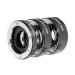 Movo MT-SE47 3-Piece AF Chrome Macro Extension Tube Set for Sony a9, a6500, a6300, a7s II, a7R II, a5100, a3500, a6000, a5000, a7, a7R, & NEX Series (E-Mount) Mirrorless Cameras