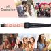 EMOCCI PRO 5 in 1 Curling Wand Set - Ceramic Tourmaline Barrels - Rose Gold - Buy Online on SooperMarket.com