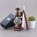 Haryali London Men's Wooden Shaving Set - Straight Razor Black Badger Hair & Stand | Best International Shipping - Buy Online on SooperMarket.com