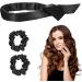 Heatless Curling Rod Headband Hair Curling Set Lazy Curler Set No Heat Hair Roller DIY Hair Styling Tools(Black) Style B-BLACK