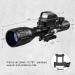 MidTen 4-16x50 Tactical Rifle Scope with Dual Illuminated Optics, Rangefinder, Reflex Sight, Holographic Reticle, and Laser Sight - Buy Online on SooperMarket.com