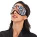 Haskirky Light Blocking Eye Mask for Men and Women - Breathable & Adjustable for Travel, Yoga, Meditation - Hand Drawn Blue Pattern for Deep Sleep Comfort - Buy Online on SooperMarket.com