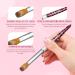 Saviland Acrylic Nail Brush Set - 4PCS Pink Leopard Print Brushes for Nail Extensions & Carving - Sizes 8/10/12/14 - Buy Online on SooperMarket.com