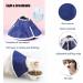 Soft Nonwoven Fabric Cat Cone Collar - Adjustable Recovery Elizabethan Collar for Cats, Kittens, and Puppies - Effective Solution to Stop Licking and Head Scratching - Prevent Infections - Medium Size - Buy Online on SooperMarket.com