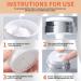 3Pcs Portable Airless Pump Cosmetic Containers - 15ml, 30ml, 50ml Sizes - Refillable Travel Bottles for Lotions, Creams, Makeup - Buy Online on SooperMarket.com