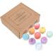 9PCS Bubble Salt Bubble Ball Set - Natural Handmade Organic Foot Bath Spa Balls for Women | Moisturizing Skin Gifts - Buy Online on SooperMarket.com