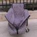 Winter Thicken Wheelchair Warmer Blanket Windproof Fleece Lined Cozy Leg Cover with Zipper 130x66 cm