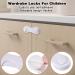 NORSON-NADISHA 10PCS Child Safety Cupboard Locks - Adhesive Locks for Cabinets, Drawers, Fridge, and More - Buy Online on SooperMarket.com