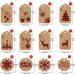 CCINEE Christmas Gift Tags Xmas Kraft Paper Gift Hang Tag Label with Jute Twine for Christmas Gift Wrapping Supply 120pcs Buffalo Plaid - Buy Online on SooperMarket.com