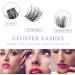 Individual Cluster False Eyelashes Kit | 50 Pcs Russian Strip Lashes | C CC D Curl | DIY Fluffy & Natural Soft Reusable Lashes | 10-16mm | Includes 1 Glue - OP12 - Buy Online on SooperMarket.com
