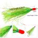 Fishing Jig Head Mylar Flash Teaser Tail Saltwater Lure Mix 10pcs - 0.34oz Sliding Weight Head Skirt Teaser in 5 Colors - Buy Online on SooperMarket.com
