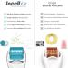 INCELLICE Derma Roller Hair Beard Growth Roller Professional Individual 200 Real Needles 0.5mm Microneedle Roller for Face Derma Scalp Roller Titanium Spikes for Men and Women - Buy Online on SooperMarket.com