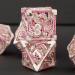 Metal Hollow Dragon Dice Set with Box - Custom RPG Dungeons and Dragons D&D Polyhedral Dice in Purple and Pink - Buy Online on SooperMarket.com