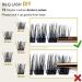 72 D-Curl Cluster Lashes B35 - Soft and Fluffy DIY Eyelash Extensions | 12mm Individual Natural Clusters - Buy Online on SooperMarket.com