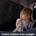 ZATOOTO Car Side Window Sun Shade Magnetic Blackout 2PCS 100*50cm Black Star | UV Protection and Privacy Car Curtains for Baby - Buy Online on SooperMarket.com