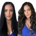 Youngsee Real Hair Clip-In Extensions - Ombre Black to Silver 55cm 120g 7PCS - Premium Remy Hair - Buy Online on SooperMarket.com