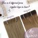 LAAVOO TAPE Extensions | Real Hair Virgin Blonde & Ash Blonde Highlights | Seamless 55cm | Premium Quality 5PCs #P18/613 - Buy Online on SooperMarket.com