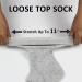 Thickened Bamboo Diabetic Socks for Men & Women - Non-Binding Extreme Wide Design - Medium Black - Buy Online on SooperMarket.com