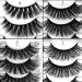 Outopen 3D Mink Lashes Natural Wispy False Eyelashes 15mm Fluffy Long Eye Makeup Tools 5 Pairs Pack | A01-Q1 (13-15MM) - Buy Online on SooperMarket.com