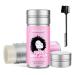 Hair Wax Stick Women Pomade Tamer Stick for Smoothing Flyaways Taming Frizz Baby Hair Long Lasting Cream Gel Slick Back Styling Glue Wigs Bed Head Waxes Stick Edge Control Comb Brush - Black