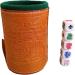 Cup Poker Dice Game Set with Leather Lined Cup - Premium Quality (cubilete)Honey - Buy Online on SooperMarket.com