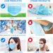 Brightt ASTM Level 3 Face Masks - 4 Ply Disposable Made in USA 50 Packs Elastic Ear Loops for Adults - International Shipping Available - Buy Online on SooperMarket.com