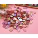 Iridescent Mosaic Glass Tiles - 200 Pieces Stained Glass Tile for Mosaic Craft - Autumn Assortment - Buy Online on SooperMarket.com