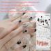 3D Flower Nail Charms 200 Pcs White Black Clear Acrylic Camellia Nail Art Charms Rose Butterfly Nail Rhinestones Gems Jewelry with Mini Caviar Beads Pearls (White+Black+Clear) - Buy Online on SooperMarket.com