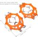 2pcs/Set 12 Tooth Mountaineering Crampons Ice Snow Grips Wearproof Anti Skid Snow Shoes Accessory for Snow Boots and Shoes(M Code) Climbing Climbing Tool - Buy Online on SooperMarket.com