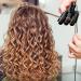 3 Barrel Hair Tools Curling Iron 25mm Ceramic Hair Waver Curler - Fast Heating Curling Wand (Black) - Buy Online on SooperMarket.com