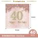 40 Pink Napkins for 40th Birthday Celebration | 40 Pieces 33x33cm Paper Napkins for Party Decorations - Buy Online on SooperMarket.com