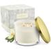 Birthday Gifts for Her 3 Wick Vanilla Candles Gifts for Mom Large Scented Candle Soy Candles Gifts for Women Stress Relief Candle Jar 50 Hours Burning Time Natural Wax Relaxing Aromatherapy