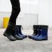 Men's Waterproof PVC Rubber Garden Rain Boots - Comfortable Mid-Calf Lightweight Adjustable Chelsea Ankle Fishing Shoes for Outdoor Work - Size 10.5 (Black-Yellow) - Buy Online on SooperMarket.com
