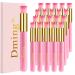 Dming 20 Pack Lash Shampoo Brushes Eyelash Extension Cleansing Brush Peel Off Blackhead Remover Tool Nose Pore Deep Cleaning Brush Cosmetic Lash Cleanser Brush Facial Cleaning Brush ( Pink )