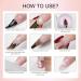 Acrylic Nail Powder Set - 4 Colors (Clear, French White, Nude, Pink) for Nail Extension & 3D Carving - Professional Polymer Colored Acrylic Powder - 28g - UK - Buy Online on SooperMarket.com