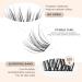 DIY Eyelash Extension Kit - Cluster & Individual Lashes (D17 D-Mix 144 Pcs) for Flawless Looks | Shop Internationally - Buy Online on SooperMarket.com