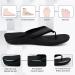 V.Step Adjustable Orthopedic Flip Flops with Arch Support | Plantar Fasciitis Sandals - Black M10/W11 - Buy Online on SooperMarket.com