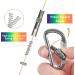 Zalava 6pcs 2D-Clip Locking Carabiner Keychain Clips in 6 Colors - Buy Online on SooperMarket.com