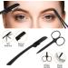 Hocosy 8-PC Eyebrow Care Set - Brown Pencil Comb Tweezers Razors Brushes & Scissors - Perfect for Flawless Eyebrows - International Shipping Available - Buy Online on SooperMarket.com