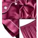 SWOMOG Kids Silk Pyjamas Set | Short Sleeve Satin PJs for Boys & Girls | Button-Down Silky Nightwear for Children & Teens | Age 4-16 | Grapefruit - Buy Online on SooperMarket.com