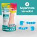 ZenToes Silicone Toe Spacers - Correct Toe Alignment Bunion & Hammertoe Straighteners - 2 Pairs Blue for Comfort & Relief - International Shipping Available - Buy Online on SooperMarket.com