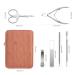 FERYES 6 PCS Manicure Nail Care Kit - Cuticle Removal Tools and Nail Clipper Set in Leather Case - Nail Cutter, Cuticle Nipper, Pusher, Scissors, Glass File - Buy Online on SooperMarket.com